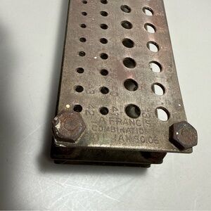 Antique LA Francis Pat Jan 30 1906 Combo Drill Bit Index Rack 60 Hole Newark NJ